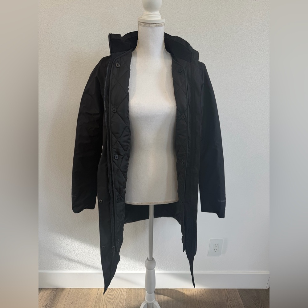 NWOT | Eddie Bauer | Girl on the Go® Insulated Waterproof Trench Coat | Small - Picture 12 of 13